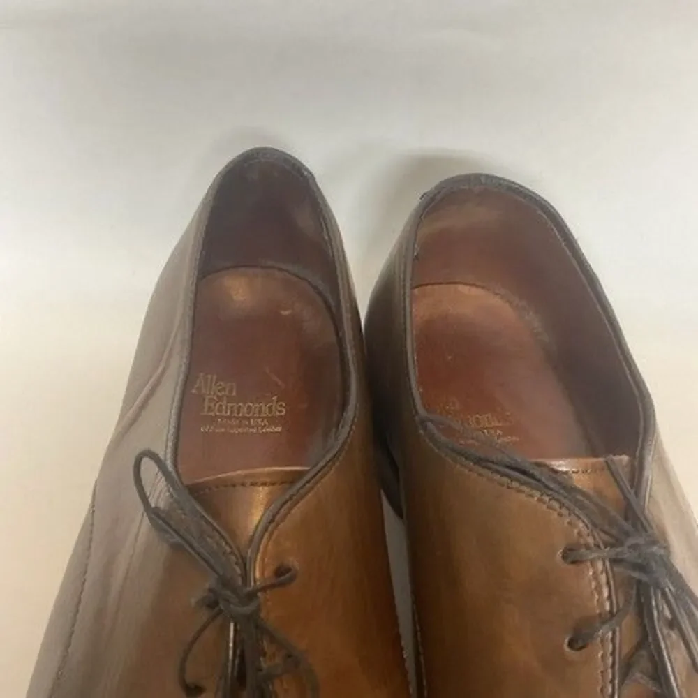 Allen‎ Edmonds Kenilworth Dark Brown Leather Lace Up Oxfords Men Size 11.5